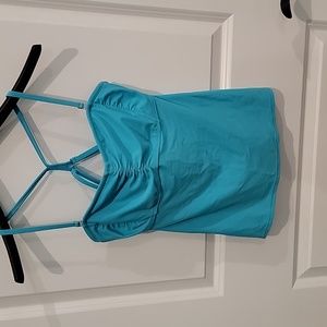 Athleta tankini 32 D/DD blue never worn